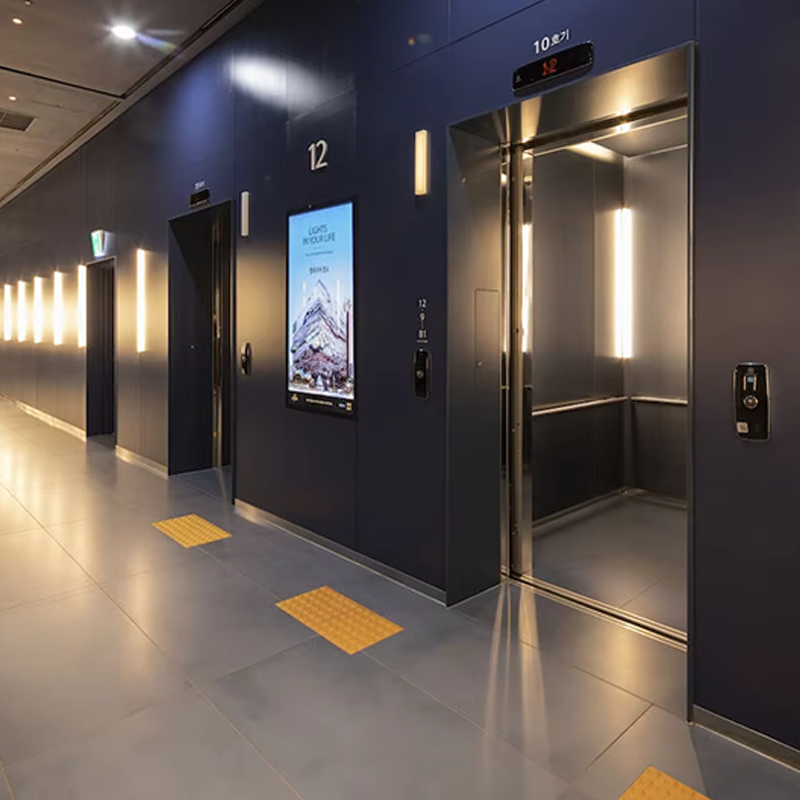 VTEP105 Ascensores Роскошные жилые пассажирские лифты Безредукторный кондиционер, бесшумный, эффективный и стильный ПВХ
